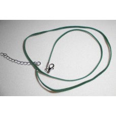 Halsband aus Velours - grün